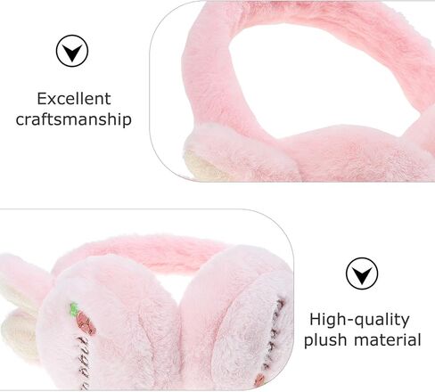 Hemoton Plush Winter Ear Muffs Soft Rabbit Ear Protector for Boys Outdoor Cold Weather Use in Saudi Arabia