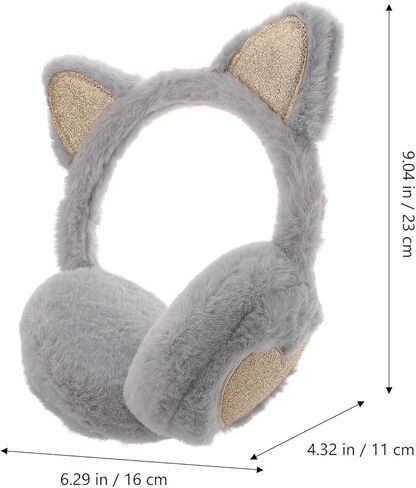 Cat Ear Earmuffs for Plush Winter Ear Muffs Outdoor Warm Cover for Boys in Saudi Arabia