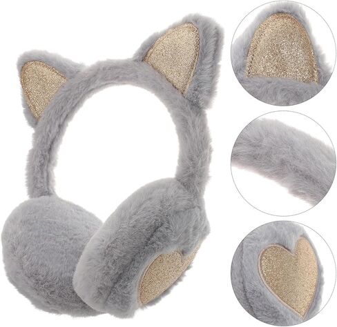 Cat Ear Earmuffs for Plush Winter Ear Muffs Outdoor Warm Cover for Boys in Saudi Arabia