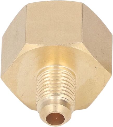 AC Retrofit Fitting Adapter Kit 3pcs R134A Refrigerant Bottle System Adapters 1/4 SAE Female Thread with Copper Construction for Air Conditioning High Low Pressure Conversion in Saudi Arabia