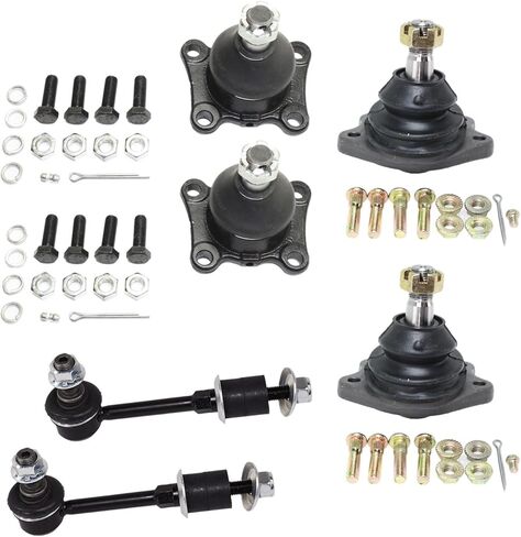 طقم التعليق الأمامي البديل للسائق وجانب الراكب يناسب Toyota 4Runner 4WD 2.4L l4 (1990-1994) رابط مع مسمار واحد in Kuwait