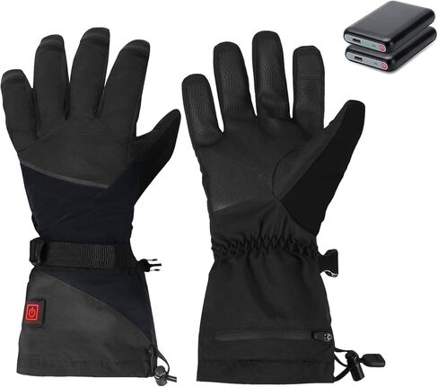 Heated Gloves for Men Women, Heated Motorcycle Gloves, Touchscreen, Waterproof Perfect for Motorcycle, Cycling, Skiing & Hiking, Outdoor Winter Sports in Saudi Arabia