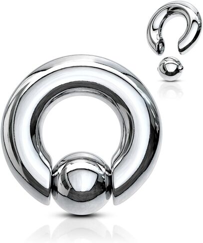Spring Action Easy Pop Out Hand Polished 316L Surgical Steel Ball Closure Rings in Saudi Arabia
