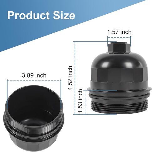 Fuel Filter Housing Cap 134001 with Fuel Filter TP1015 Replacement for Chevy Cruze Silverado 2500HD 3500HD Replacement for GMC Sierra 2500HD 3500HD Duramax 6.6L L5P Diesel Engine 2017-2024 Black Cap in Saudi Arabia