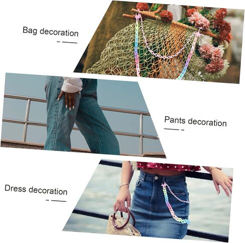 Chic and Stylish 1PC Girls Pants Chain Colorful Waist Chain for Trousers Decor Fashionable Look in Saudi Arabia