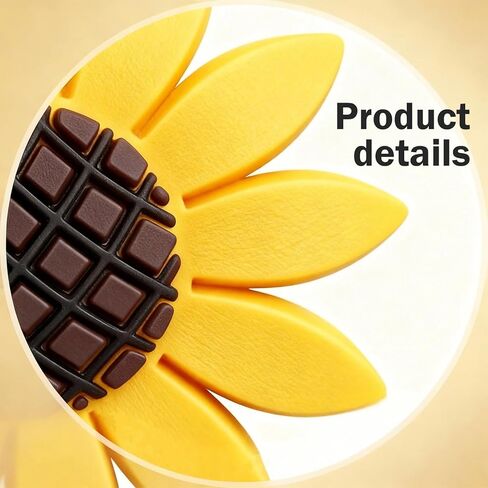 2 PCS Sunflower Car Air Vent Clips, Flower Cute Nature Diffuser Clip, Alloy Anti-rust Vibrant Straight Outlet Ornament, Interior Decoration Accessory for Most Cars (Yellow) in Saudi Arabia