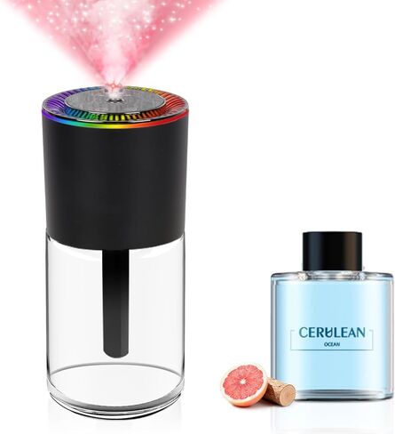 All-New, Smart Car Air Freshener Diffuser 160ml Large Capacity for 6 Months, Real-Time Monitoring, 90-Day Battery Life, 3 Modes, 7-Color with Starry Ceiling, for Car, Bedroom and Office.(FOREST) in Saudi Arabia
