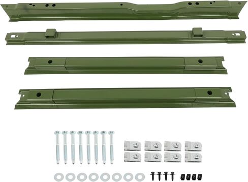 طقم SCITOO 4 قطع للسرير القصير 1999-2018 لملحقات Ford Truck Bed Rails طقم دعم الأرضية لاستبدال F81Z9911215BA (لF-250 F-350 F-450 Super Duty) in Kuwait