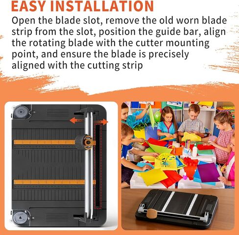 استبدال شريط القطع الدوار 95827097 متوافق مع Fiskars 12 بوصة سطح المكتب 45 مم لوح تقطيع الورق أدوات التشذيب الدوارة للمكاتب ومحلات الطباعة والمكتبات in Kuwait