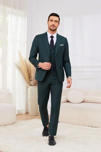 Wangyue Men's Suits 3 Piece Slim Fit Wedding Suits for Men Formal Business Suit Party Prom Tuxedo in Saudi Arabia