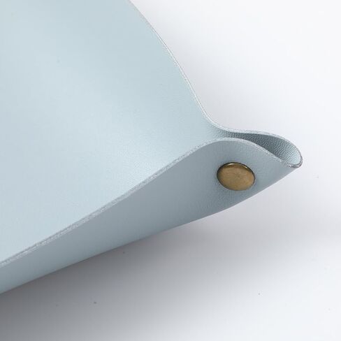 12 Pcs Leather Valet Trays, Key Tray for Women and Men, Leather Jewelry Valet, Portable Tray Organizer for Entryway Desk Organizer for Phone, Keys, Wallet, Earphone, Watch, Coin, 12 Colors in Kuwait