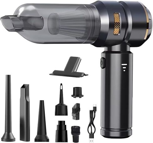 Handheld Cordless Vacuum,Car Vacuum Cleaner,4-in-1 22000PA High Power Portable Rechargeable Vacuum Cleaner with Brushless Motor, Small Handheld Vacuum & Air Blower & Pump-Black in Saudi Arabia