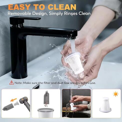 Handheld Cordless Vacuum,Car Vacuum Cleaner,4-in-1 22000PA High Power Portable Rechargeable Vacuum Cleaner with Brushless Motor, Small Handheld Vacuum & Air Blower & Pump-Black in Saudi Arabia