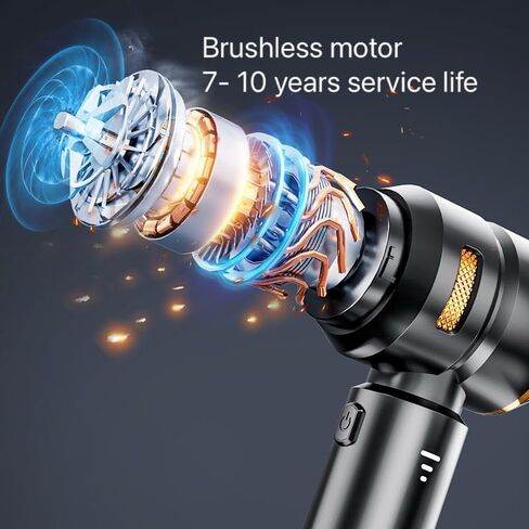 Handheld Cordless Vacuum,Car Vacuum Cleaner,4-in-1 22000PA High Power Portable Rechargeable Vacuum Cleaner with Brushless Motor, Small Handheld Vacuum & Air Blower & Pump-Black in Saudi Arabia