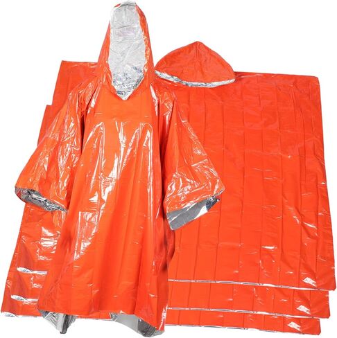 UPKOCH 4Pcs Emergency Rain Poncho for Adults Lightweight Wear Resistant Folding Design Raincoats for Outdoor Activities Camping Hiking and Theme Parks in Saudi Arabia