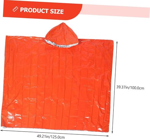 UPKOCH 4Pcs Emergency Rain Poncho for Adults Lightweight Wear Resistant Folding Design Raincoats for Outdoor Activities Camping Hiking and Theme Parks in Saudi Arabia