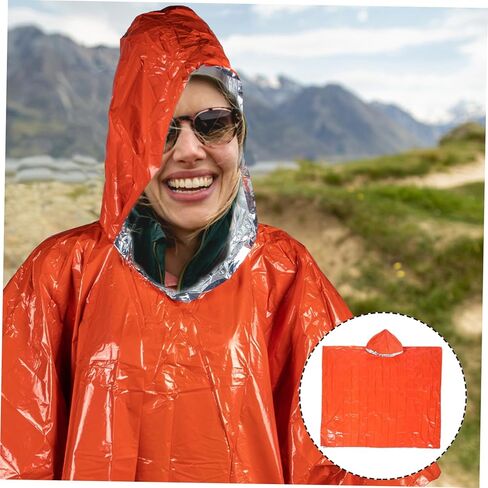 UPKOCH 4Pcs Emergency Rain Poncho for Adults Lightweight Wear Resistant Folding Design Raincoats for Outdoor Activities Camping Hiking and Theme Parks in Saudi Arabia