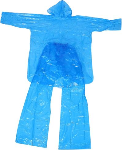 VICASKY Unisex Disposable Rain Poncho with Hood Clear Rain Coat and Pants for Full Body Protection Stylish in Saudi Arabia