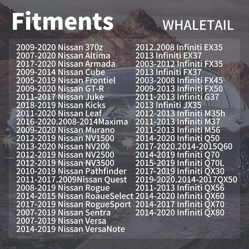 WHALETAIL 20PCS حاجز بطانة دفع من نوع التجنيب مصبغة مصبغة الوفير تحت غطاء مقطع استبدال ل01553-05933 01553-05323 مازدا L33X13209 متوافق مع جوك ليف مورانو كويست Q50 Q60 Q70 QX60 in Kuwait