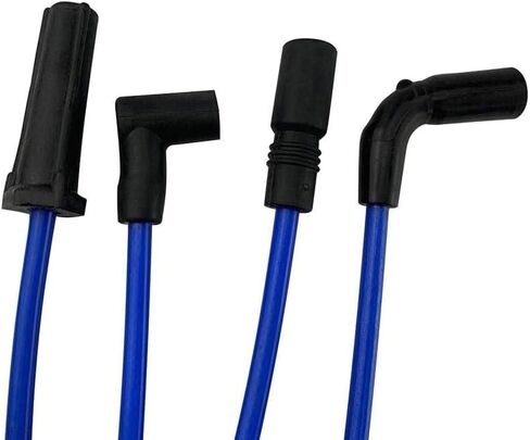 High Performance Spark Plug Wires Fit Astro Blazer C1500 Express 1500 Express 2500 K1500 P30 S10 C1500 K1500 Hombre Bravada 4.3L V6 Gas 1996-2007 Blue in Saudi Arabia