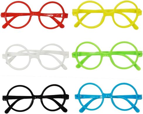 VIGUEUR Round Eyeglasses Frame, No Lens Small Glasses, Pack of 6, Small Size in Saudi Arabia