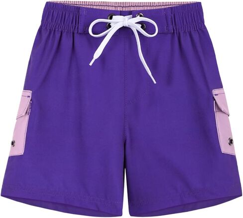 Boy's Beach Shorts Quick Dry Elastic Waist Funny Kid Bathing Shorts in Saudi Arabia