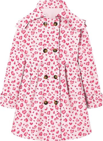 Girl's Trench Coat Hooded Waterproof rain jacket Outerwear 6-14 Years in Kuwait