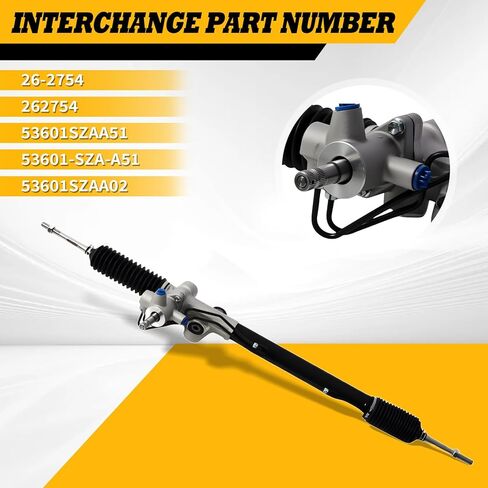 26-2754 مجموعة رف وترس التوجيه المعزز المتوافقة مع Pilot 3.5L 2009-2015 262754 53601SZAA02 in Kuwait