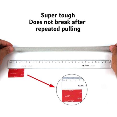 Double Sided Tape, Heavy Duty Mounting Tape, Very High Bond Waterproof Foam Tape, for LED Strip Lights, Car Decor, Home Decor and Office Decor (Gray,1 inch x 15.6Ft)， Made of 3m Tape in Kuwait