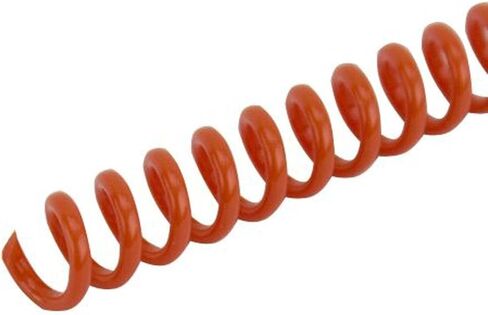 Spiral Binding Coils 6mm x 305mm (1/4 x 12-inch) 4:1 [pk of 100] Color: College Orange (PMS 159 C) in Saudi Arabia