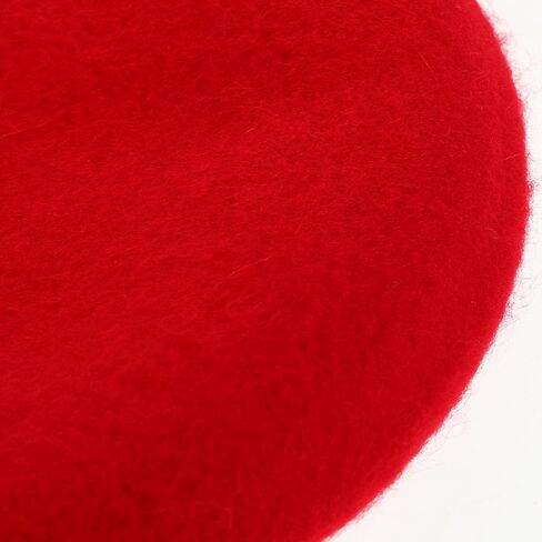 Red Wool Beret Hat with Bowknot for Women, Cozy Christmas Artist Cap, Warm Seasonal Mushroom-Style Beanie for Holiday Celebrations in Saudi Arabia