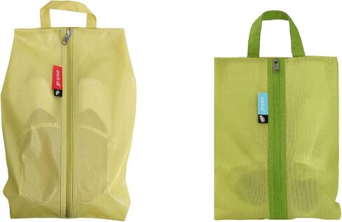 pack all Bundle | 1 Shoe Bag Mustard & 1 Kids Shoe Bag Green for family, men, women and children in Kuwait