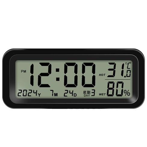 Small Digital Clock Car Dashboard Rechargeable Truck Dashboard Time Date Temperature Humidity Display and Thermometer in Saudi Arabia