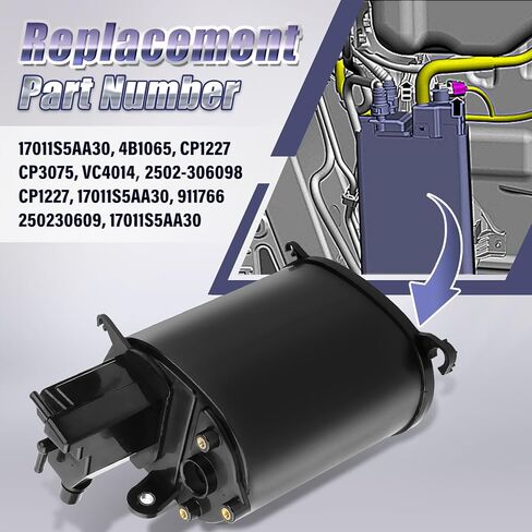 علبة بخار مناسبة لسيارة Honda Civic 2001-2005 1.7L، تحل محل # 17011S5AA30، 4B1065، CP1227، CP3075، VC4014، 2502-306098، CP1227، 17011S5AA30، 250230609، 911766, 17011S5AA30 in Kuwait