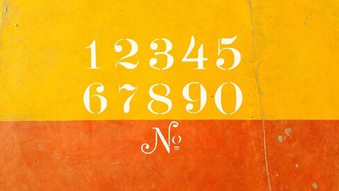 Old Typeface Numbers Stencil 2 Inch Tall 11 x 8.5 Inch Reusable Vintage Numeric Template for Painting on Walls Wood Fabric and Crafts in Saudi Arabia