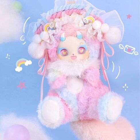 CALEMBOU Plush Blind Box, Cute Enigma Wonderland Series Soft Stuffed Myster Box Doll Keychain, Kawaii Mystery Vinyl Plush Bag Charms Collectible for Birthday Christmas in Saudi Arabia