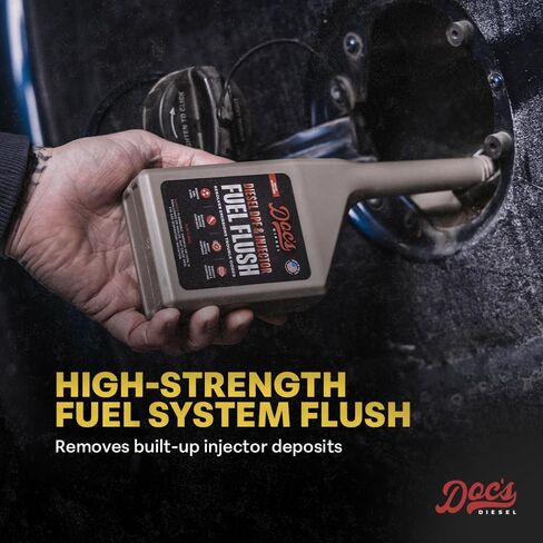 Doc's Diesel DPF & Injector Fuel Flush – Diesel System Cleaner for All Diesel Engines | Cleans DPF, Injectors & Turbo | One-Tank Fuel System Flush – 12 oz (1 Pack) in Saudi Arabia