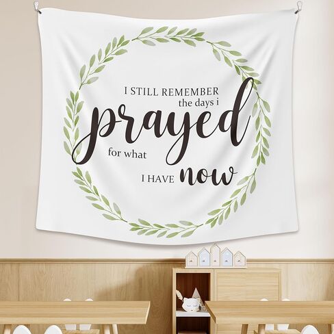 Jinhaichen Inspirational Christian Boho Wall Tapestry Hanging for Bedroom, Motivational Bible Verse Tapestry, Religious Bible Verse Farmhouse Home Decor for Living Prayer Room Church 50x60 Inch in Saudi Arabia