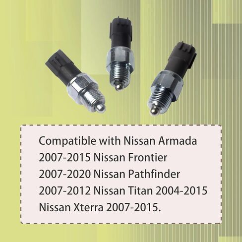 علبة نقل مفتاح المحرك طقم مستشعر موضع محايد مناسب لنيسان أرمادا فرونتير باثفايندر تيتان إكستيرا 2005-2019، استبدال مفتاح صندوق النقل 32006-8S01A 32005-7S11A 32006-7S11A، 3 قطع in Kuwait