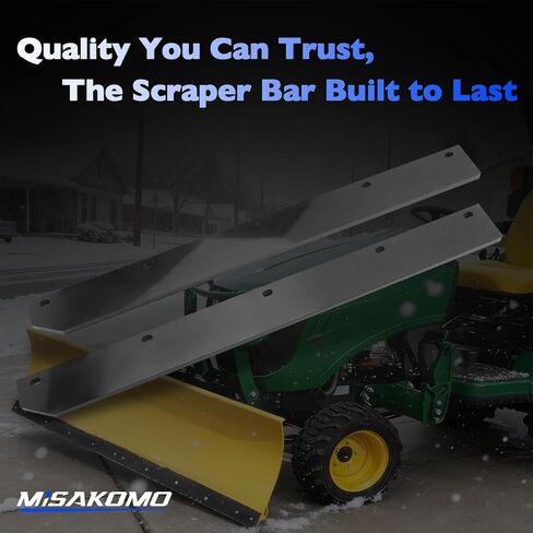 1/2" Heavy Duty Poly Cutting Edge Scraper Bar Compatible with John Deere 54" Front Mount Snow Blade Plow, Replace# M75679 in Saudi Arabia