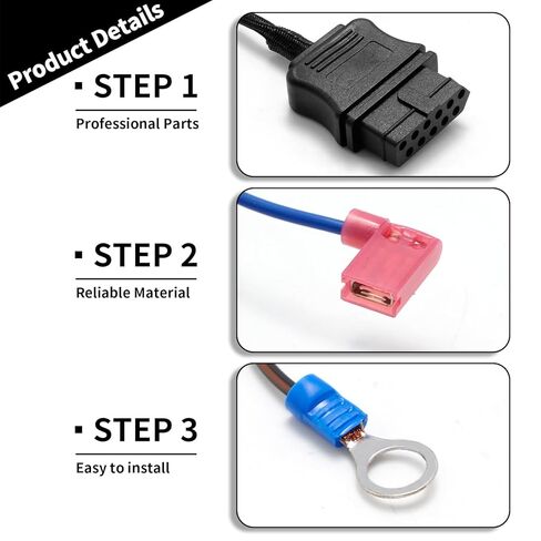 26359 3 Pin Snow Plow Side Control Wire Harness, Replacement for Western Fisher Truck Snow Plow 3 Plug in Saudi Arabia
