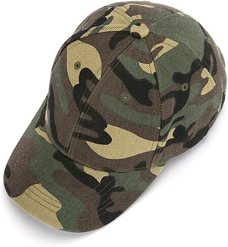 Kids Safari Baseball Cap Adjustable Cotton Camo Hat for Boys Girls Toddler Outdoor Sun Protection Age 3-8 in Saudi Arabia