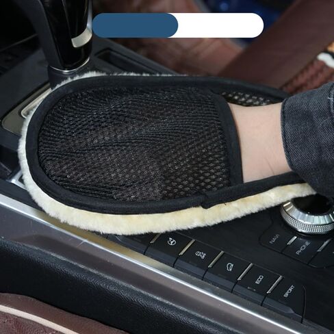 Tyenaza Car Wash Mitt Thickened Portable Versatile Scratch Proof Cleaning Gloves for Vehicle Motorcycle in Saudi Arabia