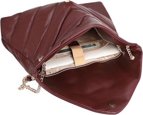SANDY LISA Cali Shoulder Bag | Stylish Day & Night Tote | Adjustable Chains | Work, Play, Fits up to 14" Laptop in Saudi Arabia