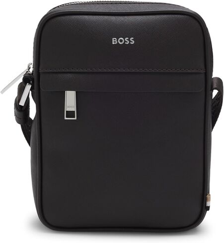 BOSS Men's Zair NS Zip Reporter Bag with Signature Stripes and Logo Detail, dunkelbraun, 3545 Kubikzentimeter in Saudi Arabia