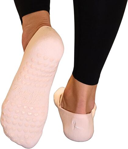 Grip Socks for Women – Non-Slip Pilates & Yoga Socks with Sticky Heart Grip, Ballet Low-Cut Non-Skid Socks in Saudi Arabia