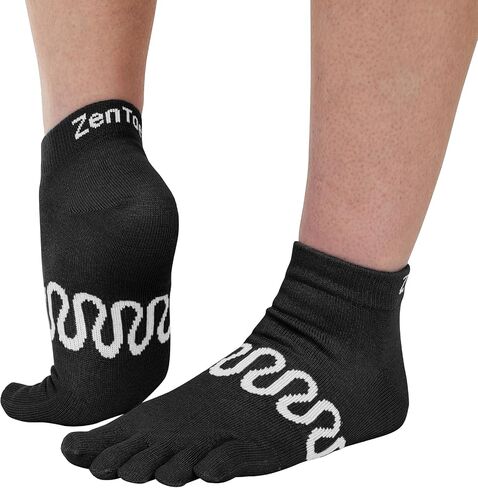 ZenToes Pilates Socks for Women, Non-Slip Yoga Cotton Sock, Toe Socks for Reduced Rubbing and Blister Prevention in Saudi Arabia