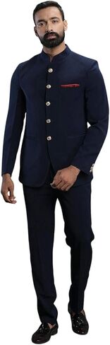 Elina fashion Men's Bandhgala Jodhpuri Nehru Jacket Waistcoat With Pant | Indian Stitched Readymade Festive Wear in Saudi Arabia