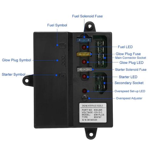 EIM Plus Engine Interface Module, Overspeed Monitoring, Engine Speed Adjustment, Sturdy Sealed Design, LED Indicators, for Engine Performance Management in Saudi Arabia