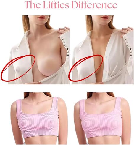 Nipple Covers for Women – 2 Pairs Seamless Ultra-Thin Silicone Pasties, Reusable Adhesive Breast Petals for Strapless & Backless Dresses, Invisible No-Show Waterproof Nip Covers, Matte Finish, Creme in Saudi Arabia